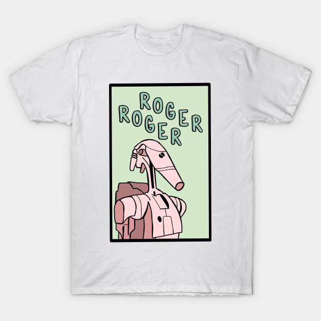 Men Black Print T-shirt Roger, Roger No-Cut Transfer Paper Print Cotton Tshirt M белый