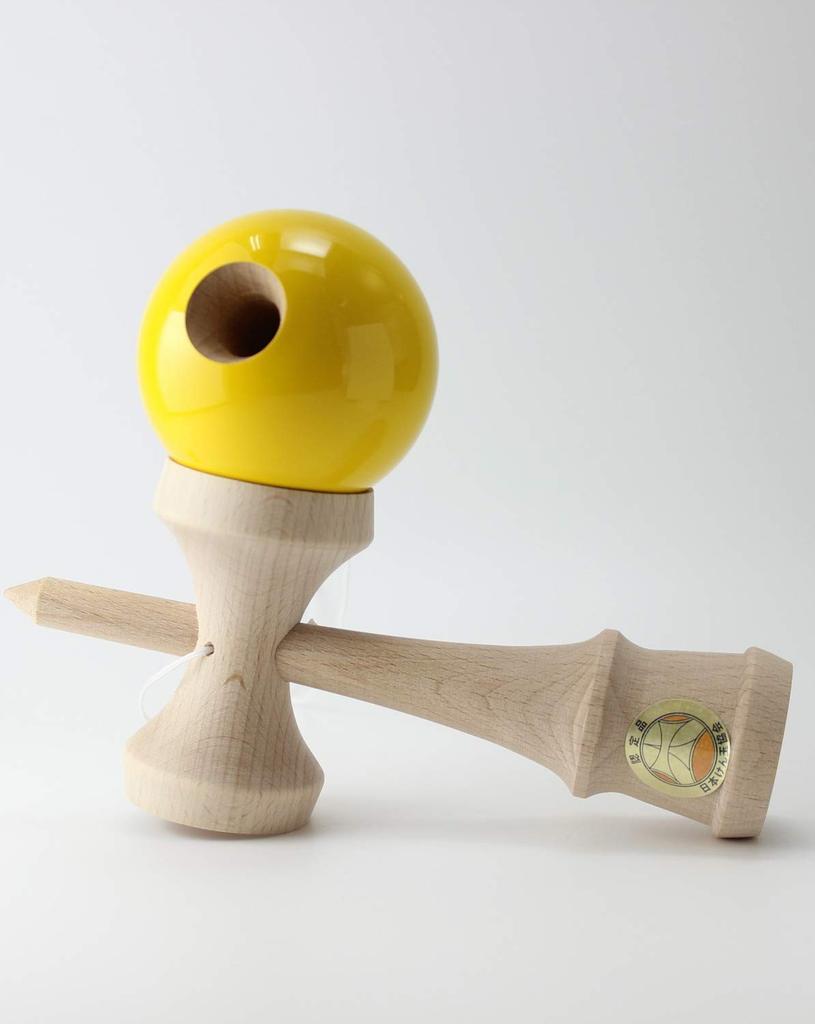 Yamagata Kobo Competition Kendama Kendama Association Solid Color Yellow "Ozora" (Japan Certified)