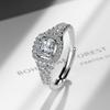 Lindon Classic Copper Zircon Ring Ladies Jewelry Wedding Promise Party Gift