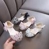 Spring-autumn New Style Ladylike Baby Girl Girls' Princess Rhinestone Flat Shoes, Leather Shoes, Dance Performance Shoes