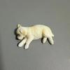 Home Decor Dog Toy Figure Sleeping Golden Retriever Model Dog Car Ornaments  Dashboard Tabletop