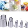 Korean Style 7-Piece Ruffle Piping Tips Set - 304 Stainless Steel Cake Decorating Kit
