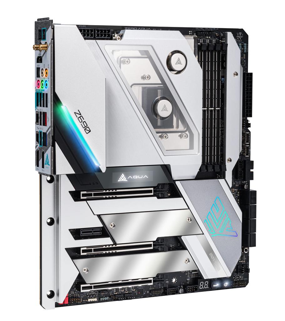 Asrock Základní deska Z690 AQUA Intel Z690 Series CPU Kompatibilní Z690 Základní deska Autorizovaný distributor (LGA 1700) E-ATX [Domácí výrobek]