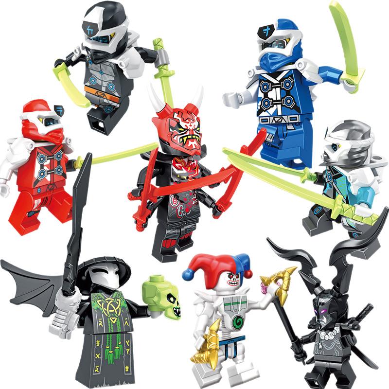 Temple Motorcycle Building Blocks Toy for Kids, Includes Lloyd Kai Minifigures and Weapons, Creative Gift for Boys