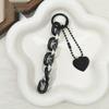 Summer Jelly Acrylic Heart Pendant Keychain