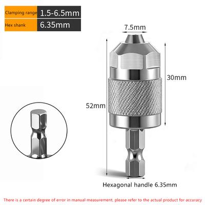 Quick Change Hexagonal Handle Screwdriver Chucks Adapter Electric Drill Bits Collet Converter Extension Electric Grinding Tools