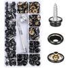 150Pcs/Set Snap Fastener Button Screw Studs Kit for Boat Cover Tent Marine Grade Snap Fastener Stainless Steel Snap Buttons