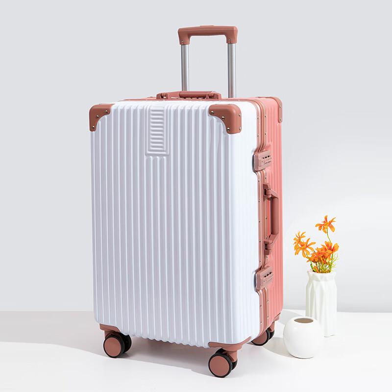 LIDU Retro Aluminum Frame Suitcase 22 inch