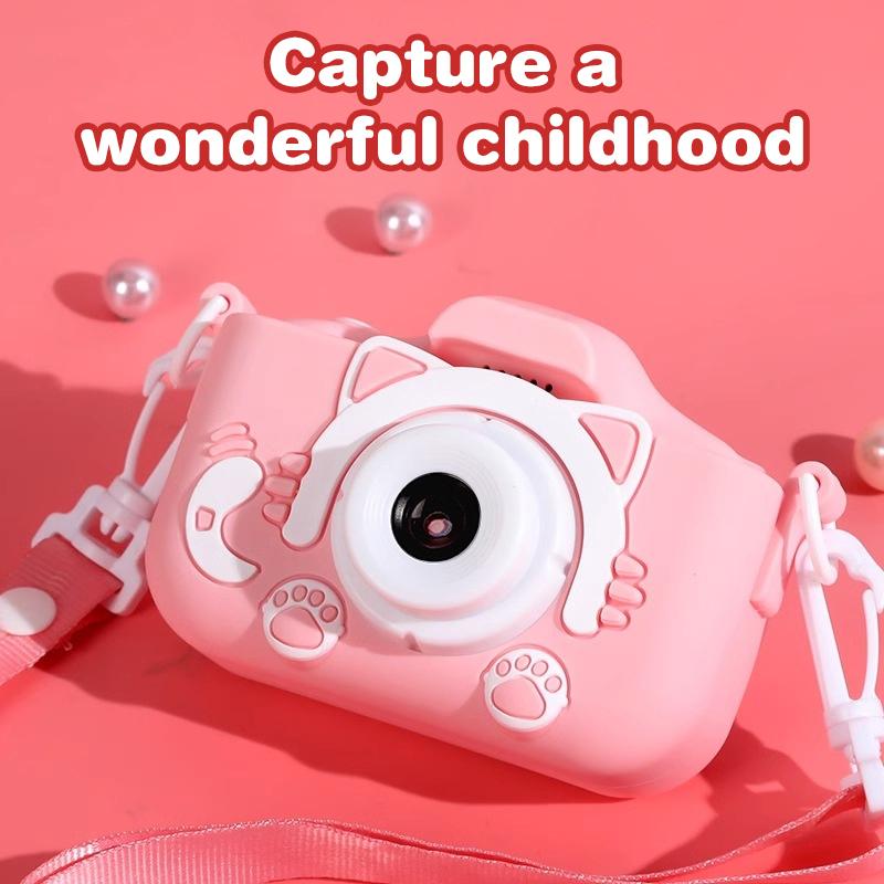 Kids Camera Toys 2 Inch Screen Hd Cartoon Kids Digital Camera Mini Slr Camera Cute Toy For Children Birthday Christmas Gifts