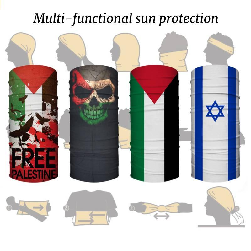 Palestinian And Israeli Flag Magic Headband For Outdoor Activities