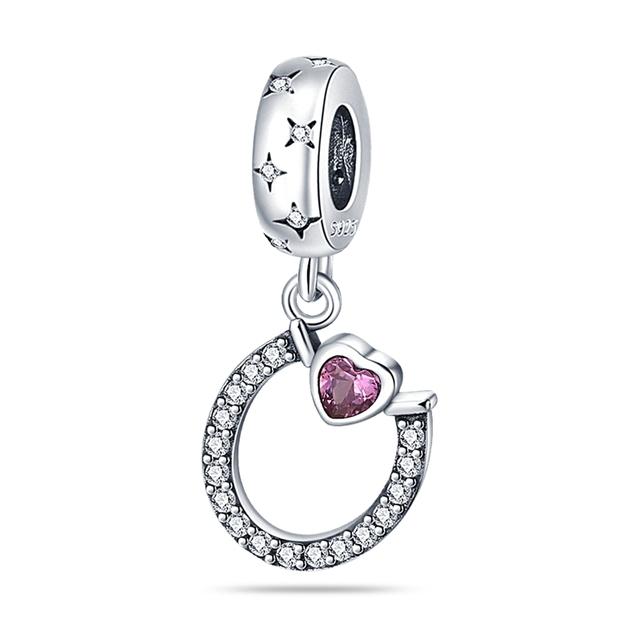 925 Sterling Silver Pizza Trunk Náhlavní souprava Přívěsek Náramek Korálkový Fit Náhrdelník Pro ženy Dárek Jemné šperky