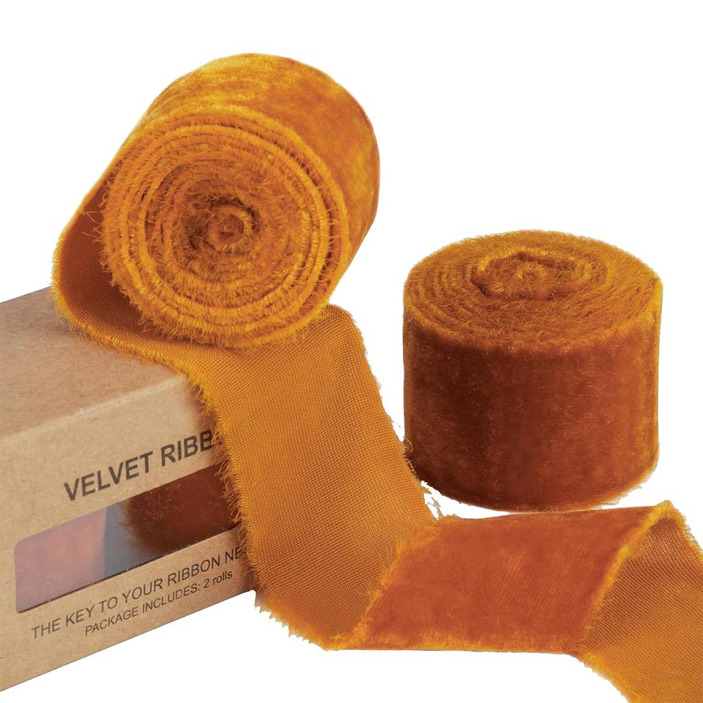 Sametová stuha Vintage stuha vhodná na vánoční stromeček Domácí dekorace věnec Řemeslné šperky Dárkové balení 3ks