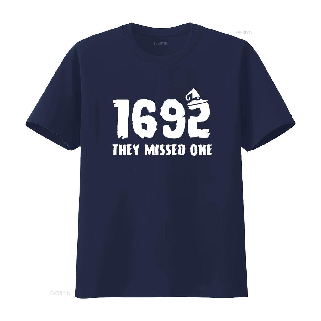 Womens 1692 They Missed One T Shirt Black 2X Large vintage Washed Comfortable Slightly streetwear Versatile Soft homme Casual