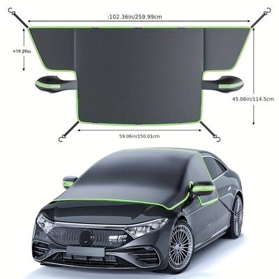 Magnetic Car Windshield Cover with Reflective Strip, Anti Snow and Anti Ice Car Windshield Cover