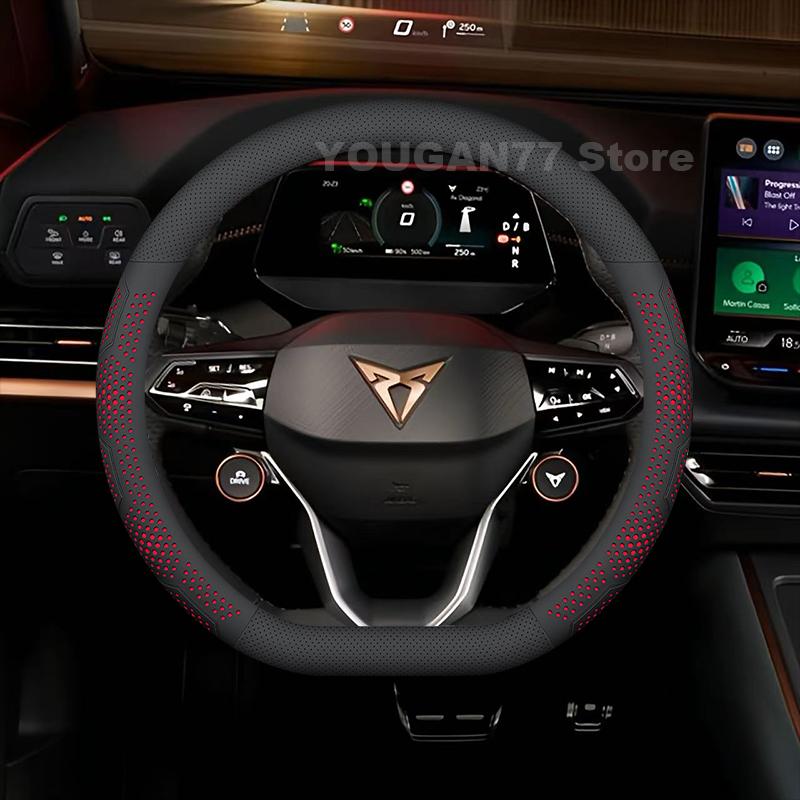 

Leather Car Steering Wheel Cover For Cupra Born VZ 2025 2022-2024 Ultra Thin Auto interior Cupra Formentor 2025 Accessories