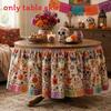Dia De Los Muertos Table Skirt Mexican Skull Pattern Polyester Party Decor For Events