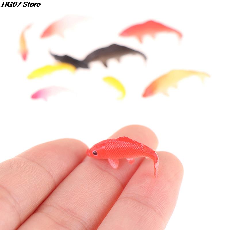 1/5pcs Mini Fish Model Miniature Model Fish Carp Simulation Animal Kids Toys DIY Decorative Goldfish Figurines Home Decor