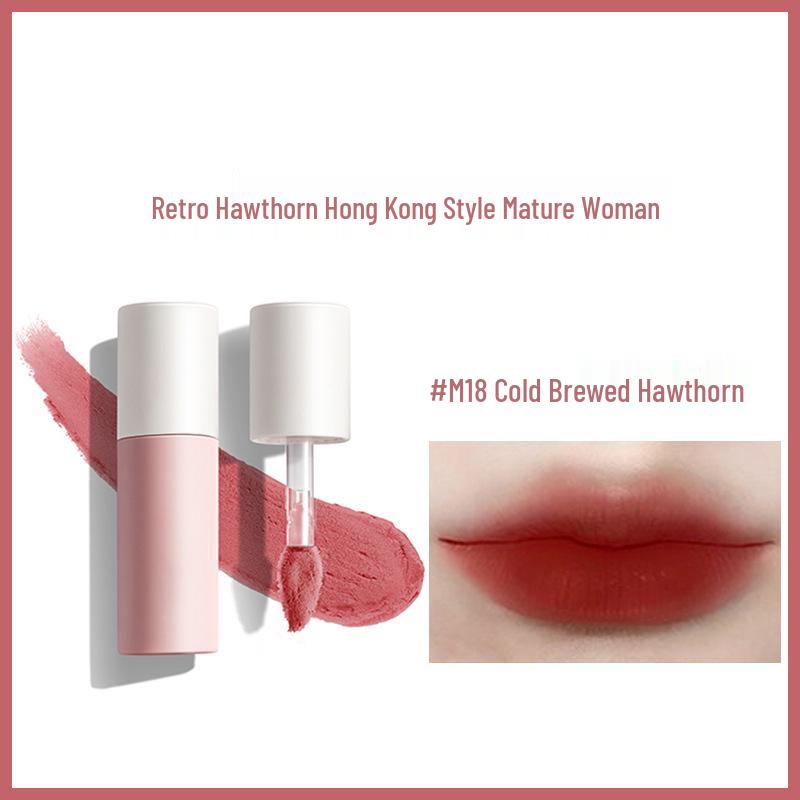 AK Lip Mud: Matte Non-Fading Lip Gloss & Lipstick - Smooth, Non-Stick, Invisible Lip Lines, Perfect for Students & Dates