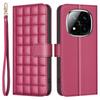 BINFEN COLOR BF34 for Xiaomi Redmi Note 14 Pro 4G Leather Case Wallet Square Grid Phone Cover