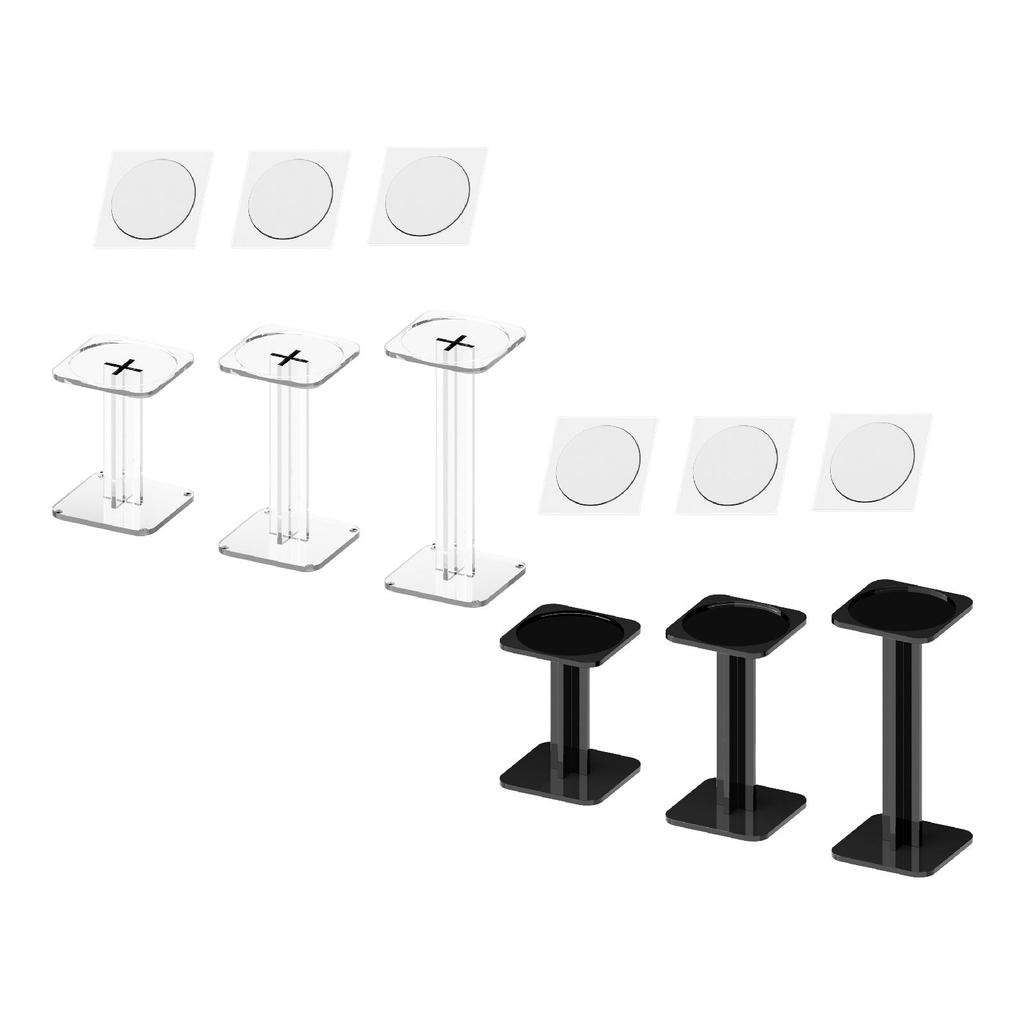 3x Acrylic Combat Display Stands Flying Miniatures Shelf Desk Organizer Holder Rack for Workshop Figures Toy