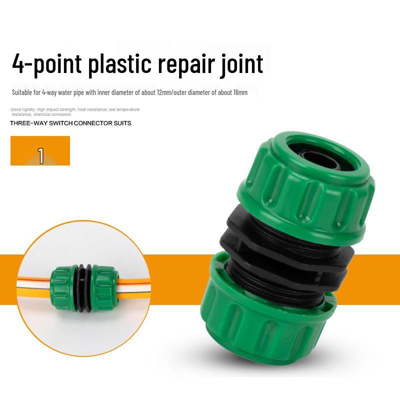 Garden Hose Quick Connect & Repair Joint, 3/4-Inch & 1-Inch, 4-Point & 6-Point Extension.