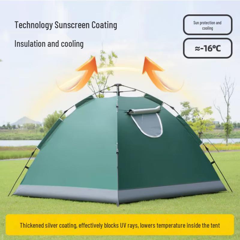 Automatic 4-Person Waterproof Camping Tent