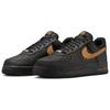 Nike Air Force 1 Protiskluzové Odolné proti opotřebení Nízké Skate boty Unisex Černé Tenisky HQ2037-003