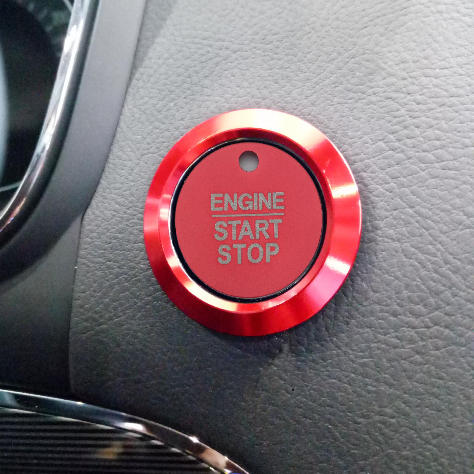 

Ford Escape Start Button Decorative Aluminum Alloy Cover Gold-Outer Ring
