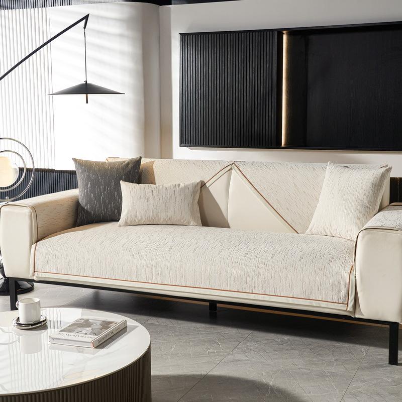 Chenier Sofa Cushion Is Universal In All Seasons, Simple And Modern  New Seat Cushion Non-Slip Seat Cushion Cover Cloth Towel