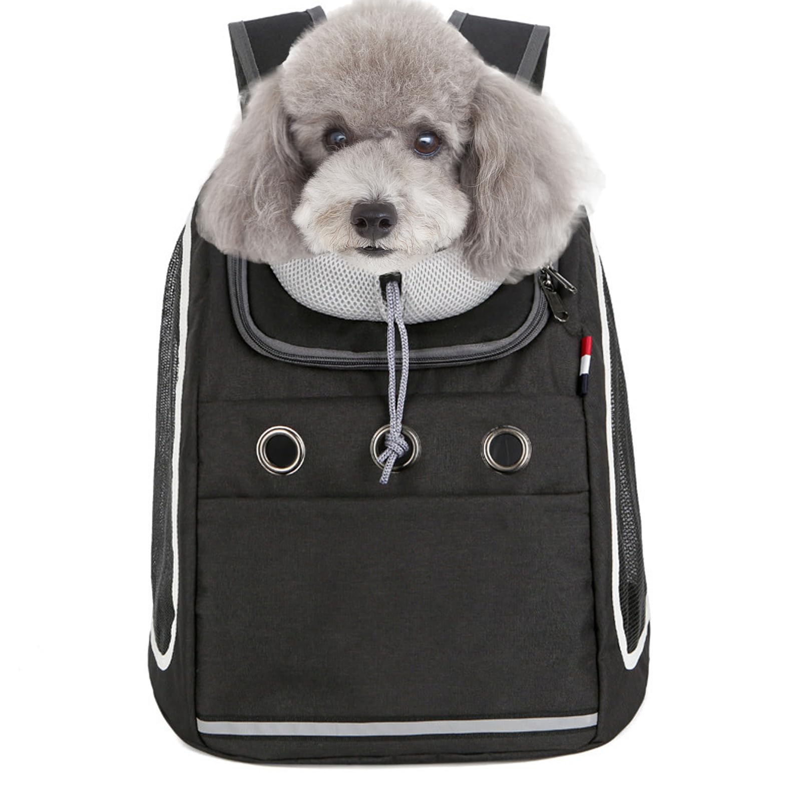 

Dog and Cat Backpack Pet Carrier Sling with Elastic Lightweight Ergonomic Design for Small and Medium Dogs and Perfect for Hospital and Emergency чёрный