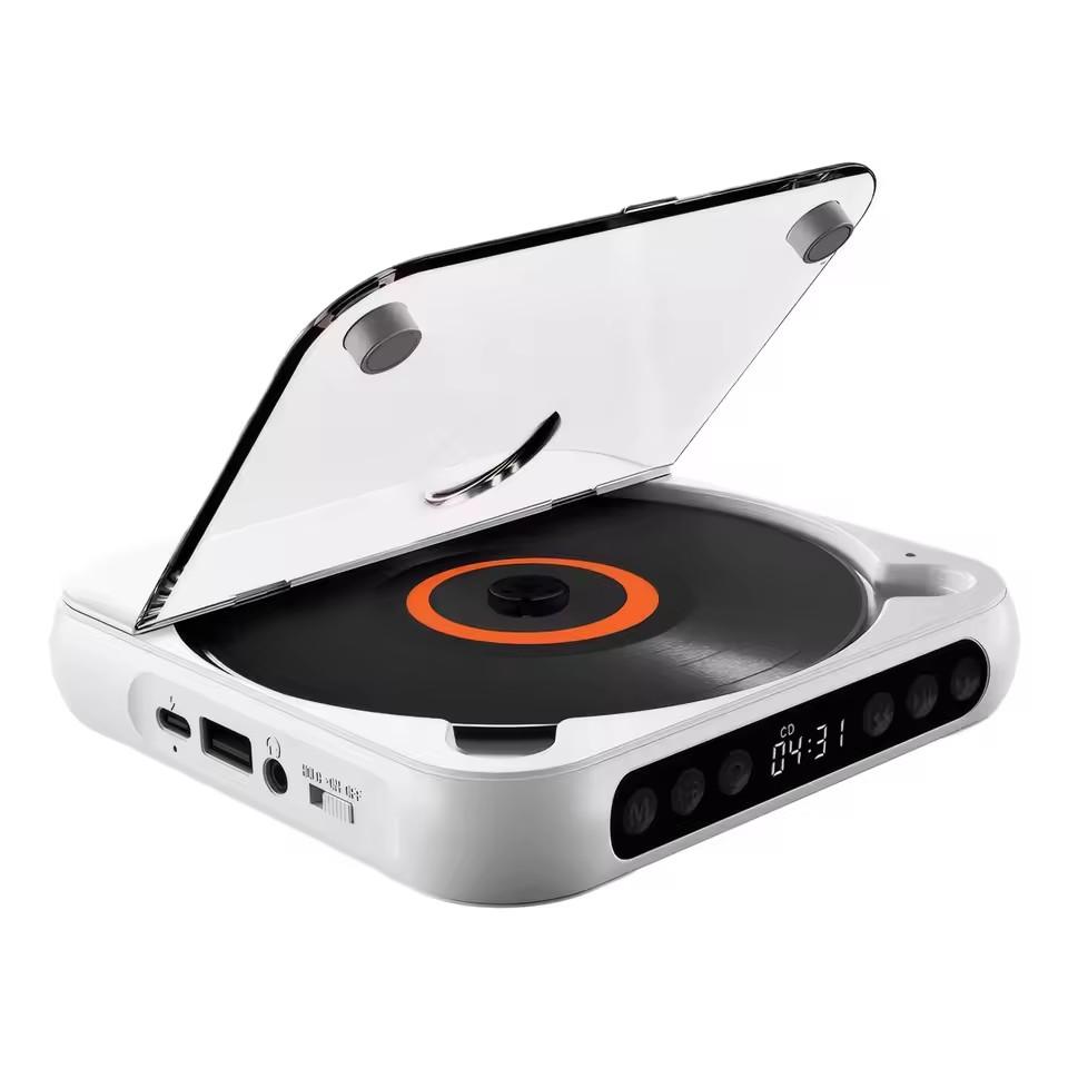 KC-918 Odtwarzacz CD Przenośny Odtwarzacz Muzyki Bluetooth Odtwarzacz CD Osłona Przeciwpyłowa 6 Trybów Powtarzanie A-B Timer z Pilotem