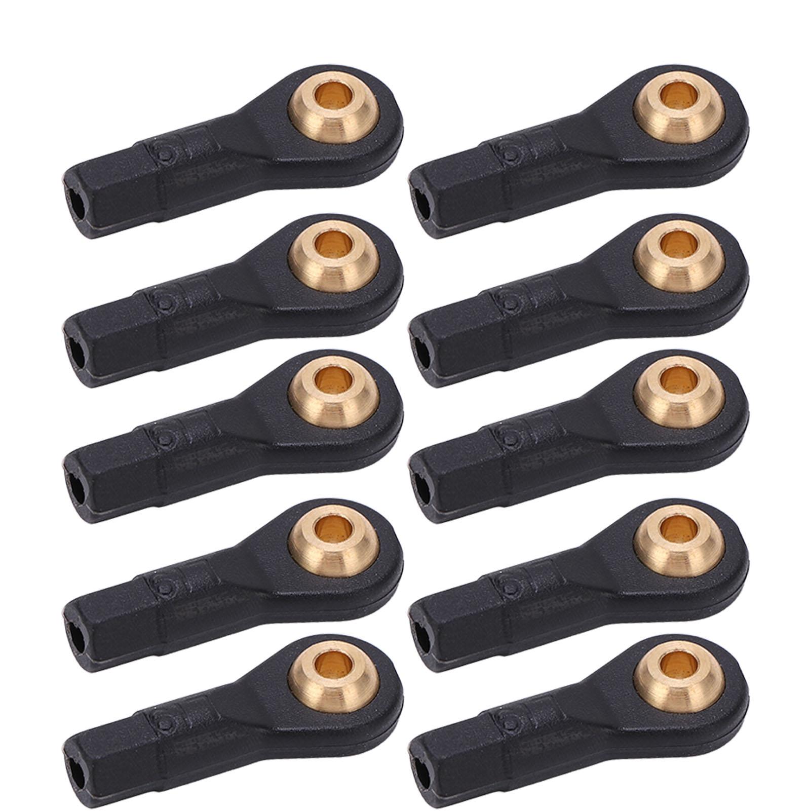 

10Pcs RC Tie Rod Ball Head Durable Plastic Light Weight Wear Resistant Accurate Size M2 Tie Rod End Ball Joint