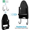 Portable Iron Holder Hotel Household Ironing Board Hanger Black White Wall Mount Iron Storage Rack Home Storage Supplies