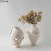 Abstract Art Character Chest Ceramic Vase Desk Decoration Flowers Arrangement Human Body Breast Vases Room Aesthetic Decor