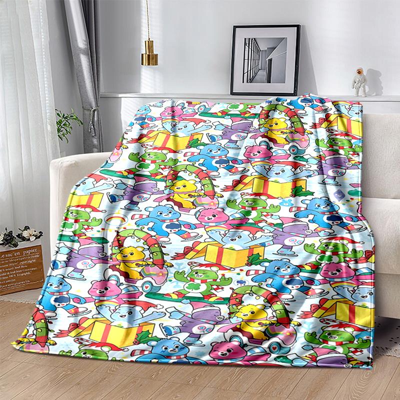 1Pc Colorful Creatures Celebration Blanket Soft And Comfortable Casual Warm Camping Travel Christmas Halloween Gift M921123