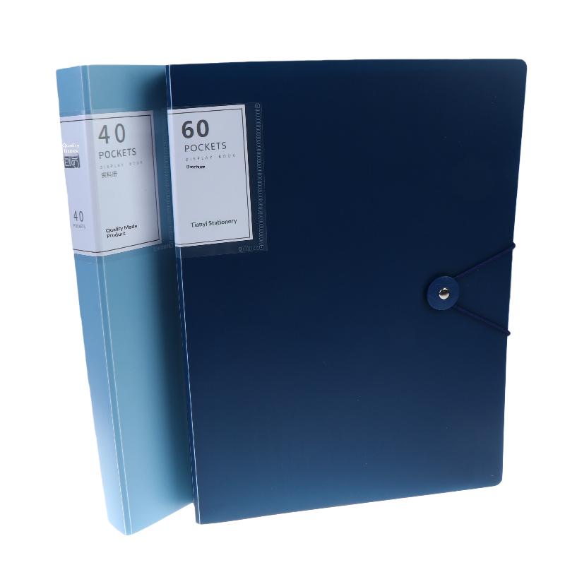 1Pcs Pp High Transparency And Waterproof Insert Brochure 60/100 Pocket A4 File Folder Suitable For A4 Size Documents And Papers