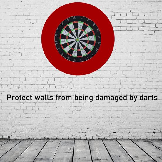 Dartboard Protection Ring Wall Protector Board High Strength Removable Simple Installation Wall Surround Dart Backboard Black Ring