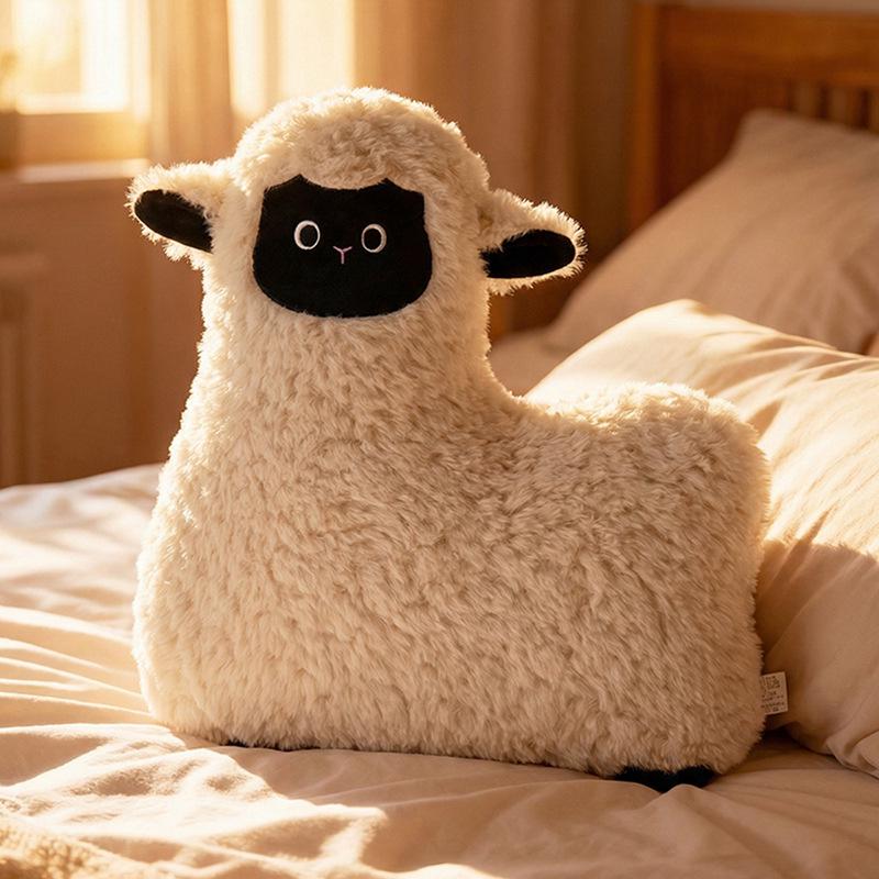 Roztomilý polštářek se ovečkou: Bederní opěrka a polštář na zdřímnutí v kanceláři na pohovku