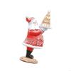 62KD Seasonal Gingerbreads Santa Couple Table Decors Resins Figures for Holiday Gift