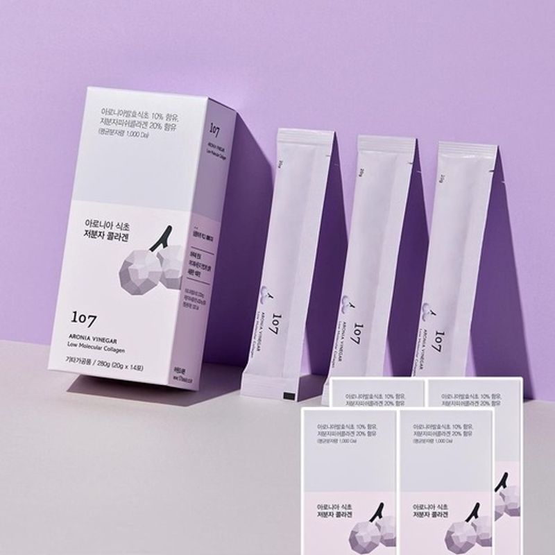 

4 sets of Aronia Vinegar Low Molecular Collagen (2-month supply)