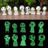 10PCS Luminous Tree Elves Mononoke Micro Landscape Figure Ornament Glowing Miniature Gardening Potted Decor