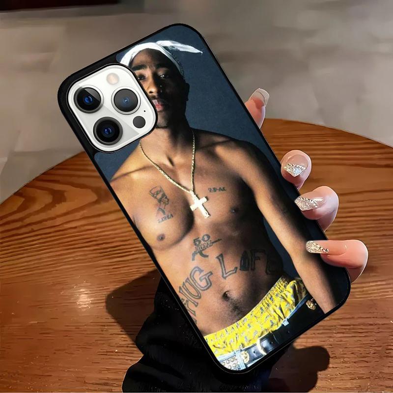 2pac Tupac Shakur Rap Rapper Phone Case For iPhone 17 Air 16 15 14 13 12 11 Pro Max Max Plus Bumper Case Cover