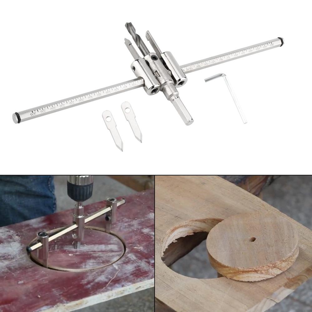 Alloy Steel Circle Hole Cutter Adjustable Size Hole Saw Drill Bit DIY Woodworking