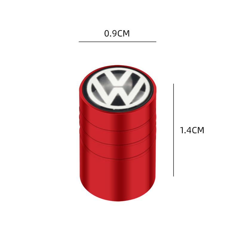For VOLKSWAGEN 4pcs Auto Emblem Cap Stickers For VW Volkswagen Golf Polo Passat Tiguan Touran Jetta Accessories