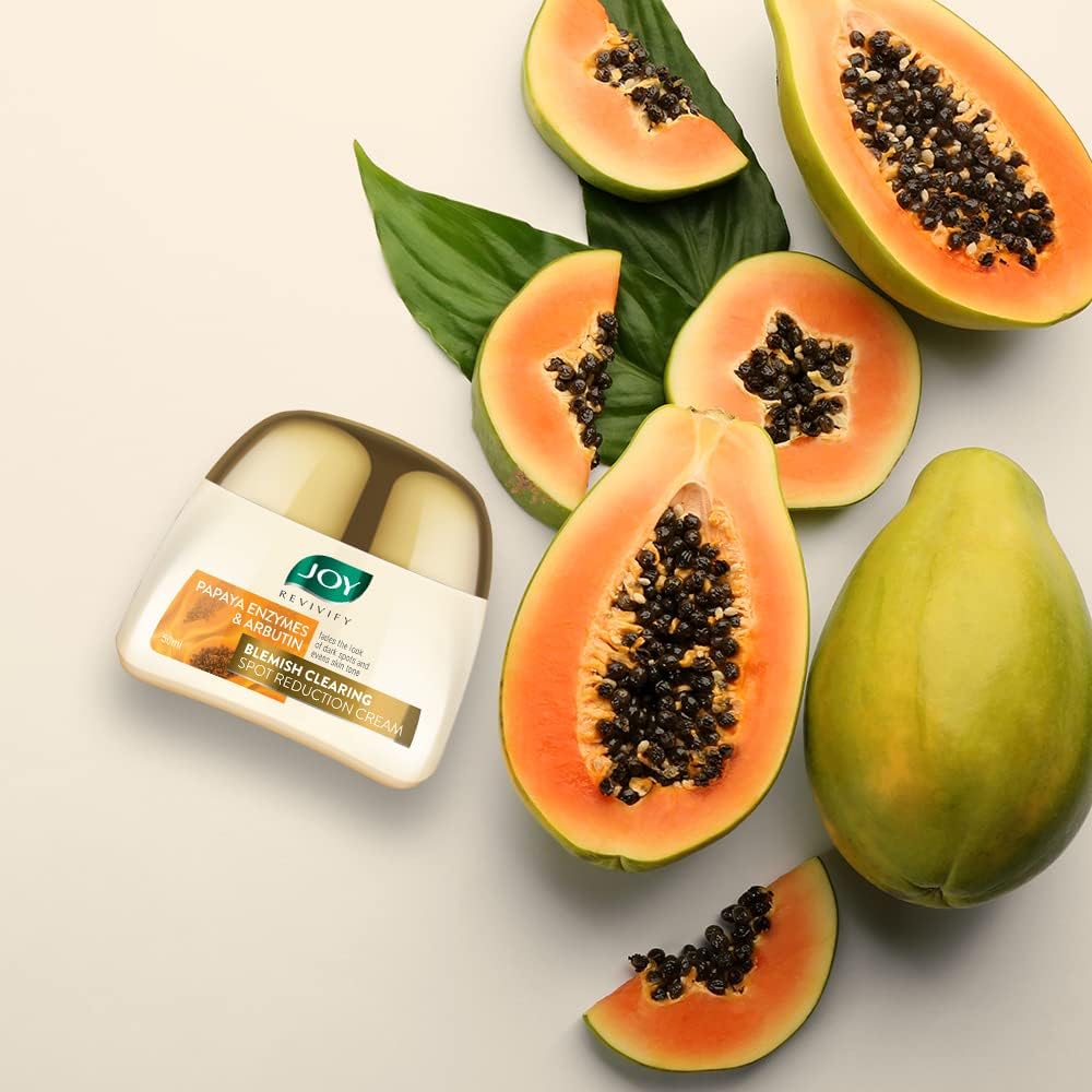 Joy Revivify Arbutin Papaya Spot Reduction Cream 50 ml Pack for Skin Brightening and Anti-ageing
