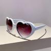 Heart Shaped Sunglasses Stylish Cute Multicolor Mirror Women Shades Trendy Retro Brand Design Fashion Gradient Eyewear