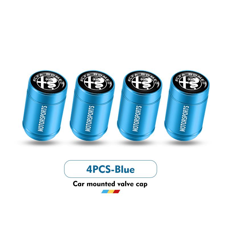 Pro Alfa Romeo 4KS Krytky ventilků pneumatik pro auto Hliníkový kryt stonku pneumatiky kola Pro Alfa Romeo Giulia 147 Mito 156 159 166 GT Stelvio