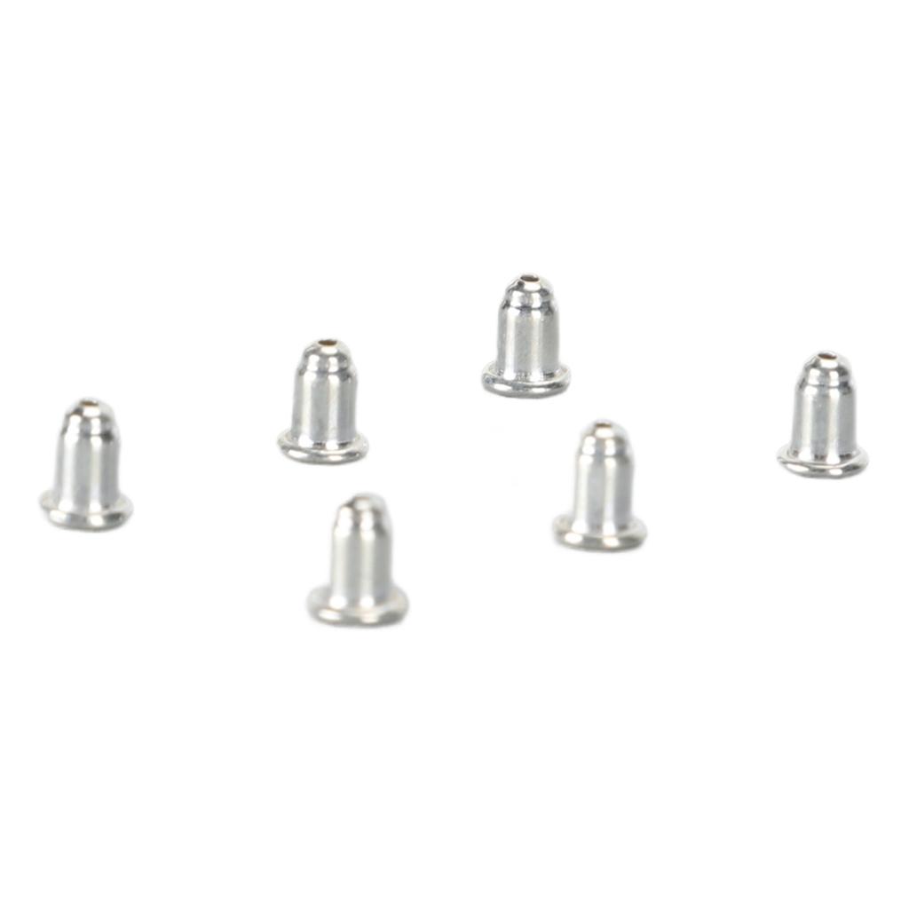 Earring Backs 925 Silver Replacement Secure Locking Studs Backs for Women Girls 3 Pairs