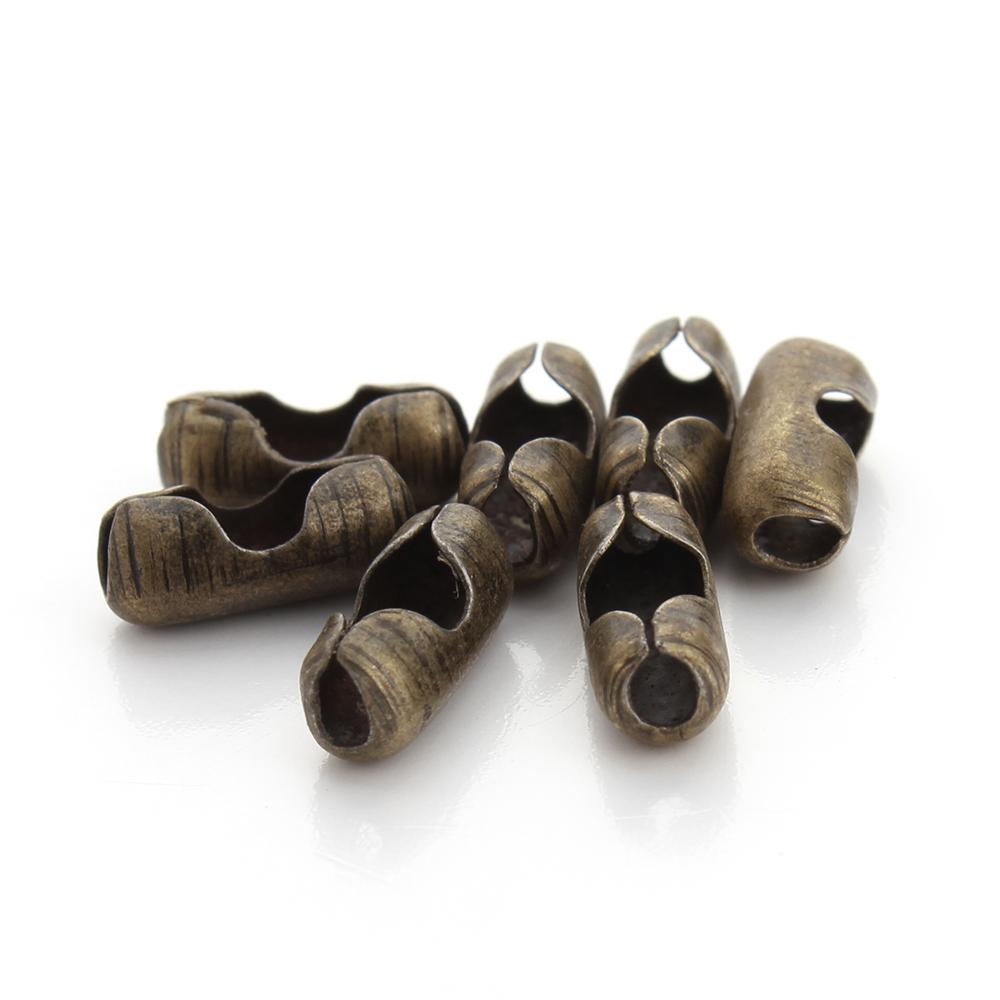 200pcs/lot Dia1.5 2 3.2mm Ball Chain Connectors Clasps Copper ConnectorsDiy Jewelry Chains Accessories Necklace Making Supplies
