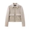 Women's Zipper Jacket Coat New Winter Long Sleeve Pocket Outerwear Coat Short Street Elegant Women's Jacket